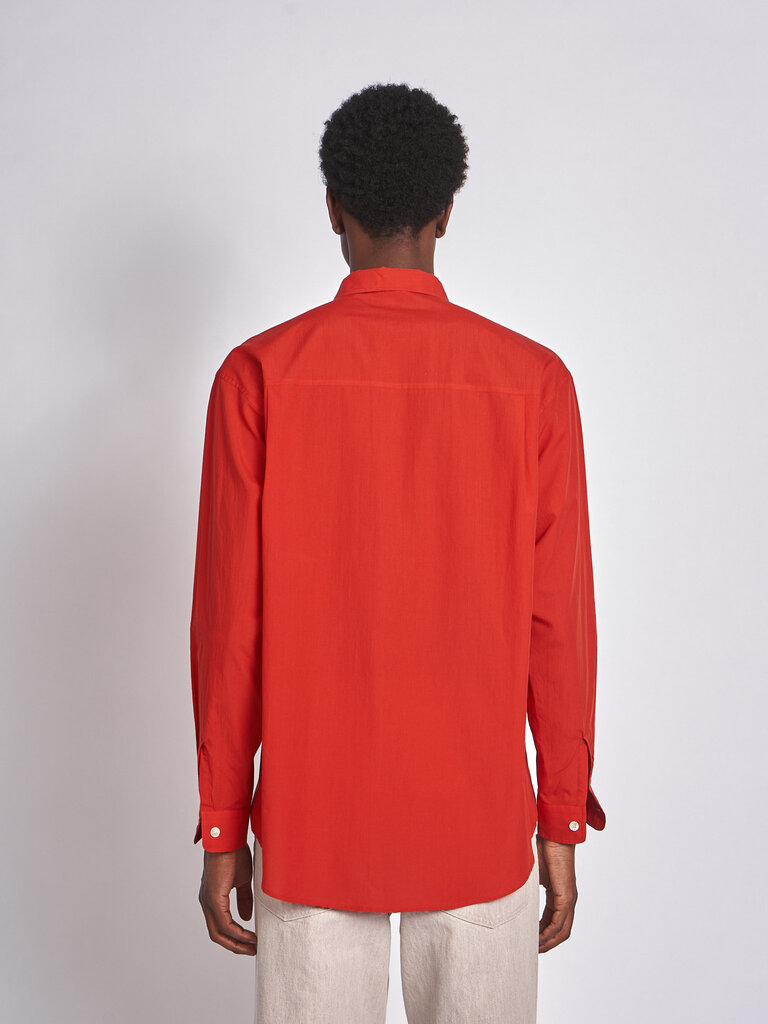 Auralee Chemise Super Fine Cotton Lawn Rouge