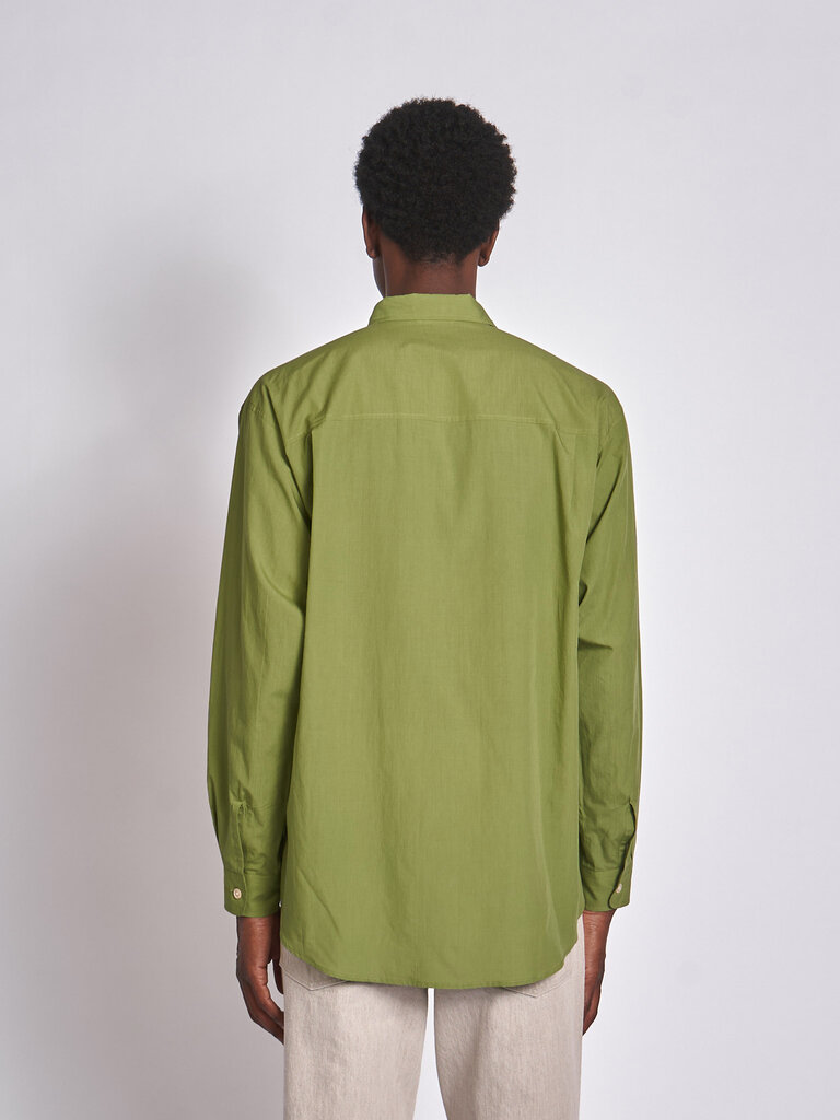 Auralee Chemise Super Fine Cotton Lawn Vert