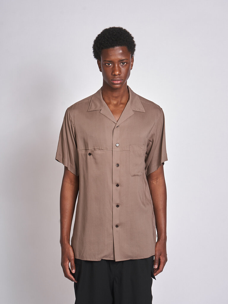 Yohji Yamamoto Beige Panel Hawaiian B HK-B09-201 Shirt