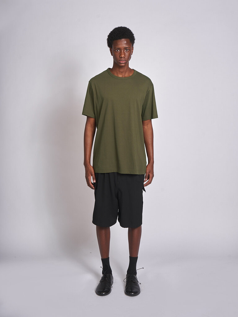 Yohji Yamamoto Khaki Round Neck SS HK-T02-070 T-Shirt