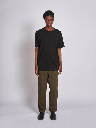 Yohji Yamamoto Black Round Neck SS T-Shirt