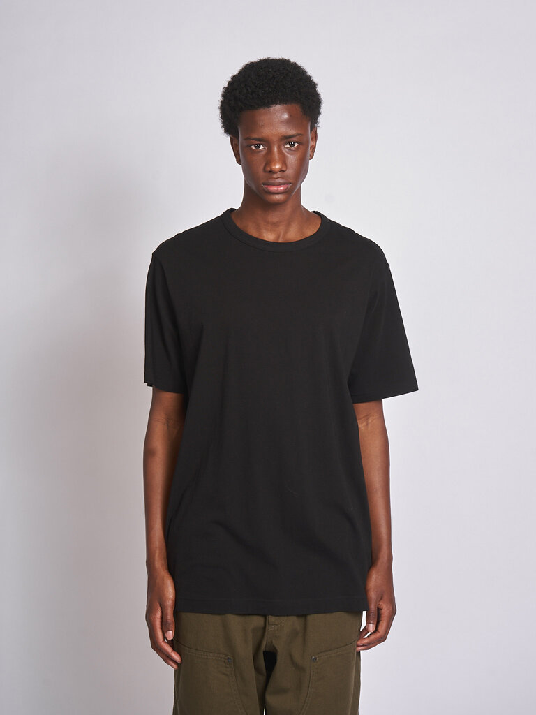 Yohji Yamamoto Black Round Neck SS T-Shirt
