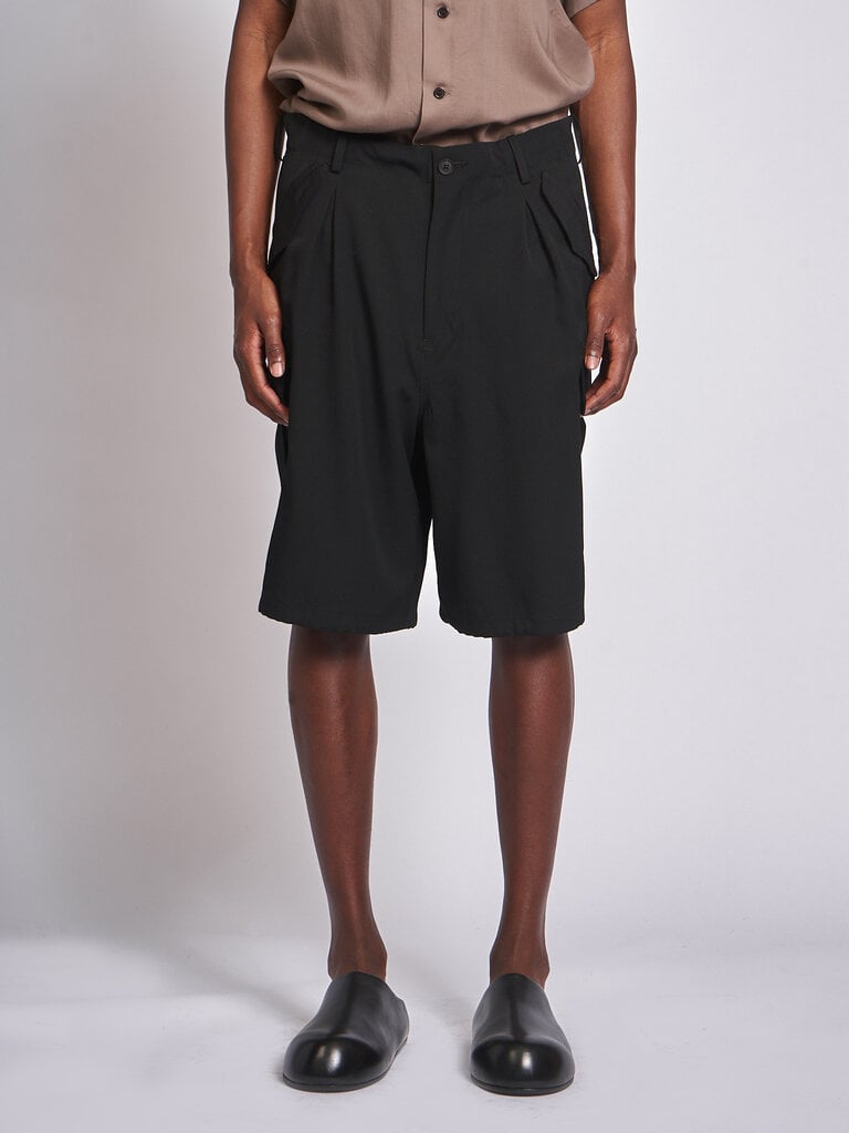 Yohji Yamamoto Bermuda Side Pocket HK-P09-100 Noir