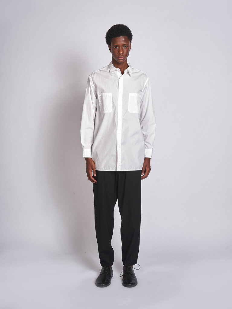 Yohji Yamamoto Chemise Big Standard Chain HK-B02-001 Blanc