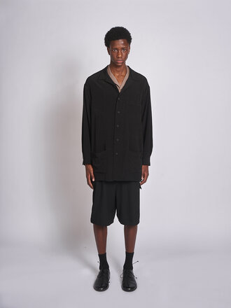 Yohji Yamamoto Chemise 3 Pocket HK-B01-500 Noir