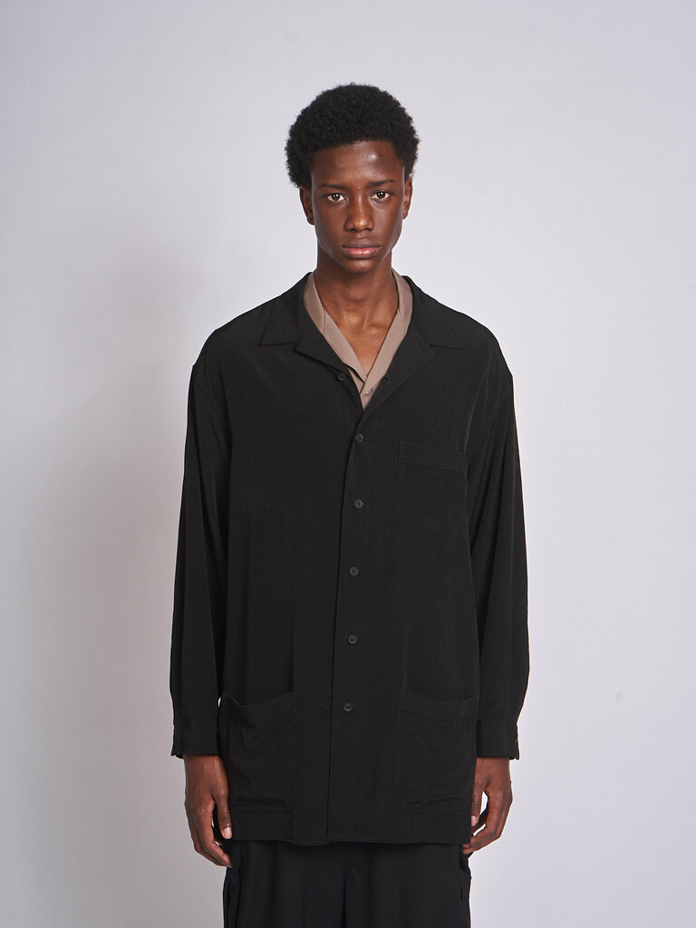Yohji Yamamoto Black 3 Pocket HK-B01-500 Shirt