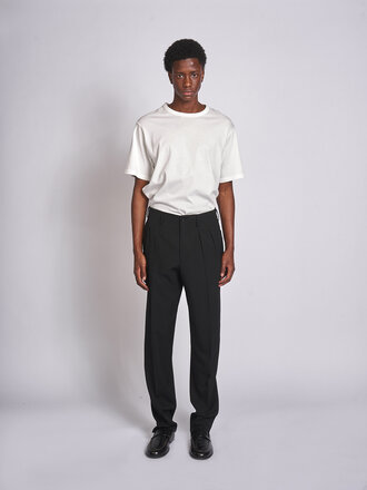 Yohji Yamamoto Black 2 Tucks HK-P83-150 Pants