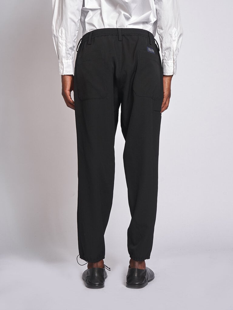 Yohji Yamamoto Pantalon Rib Pocket HK-P03-140 Noir