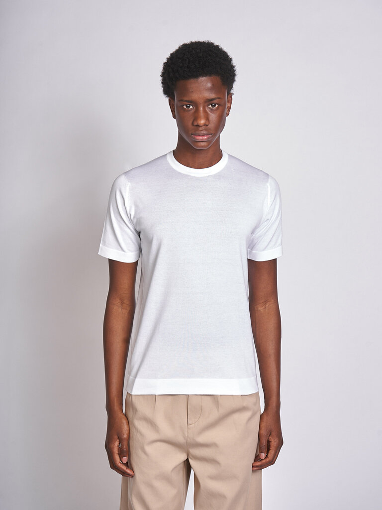 John Smedley T-Shirt Lorca Blanc