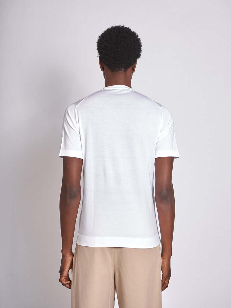 John Smedley T-Shirt Lorca Blanc