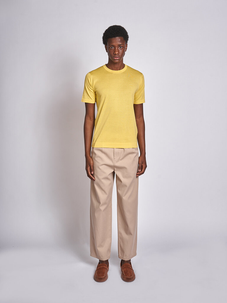 John Smedley T-Shirt Lorca Welted CN SS Pollen