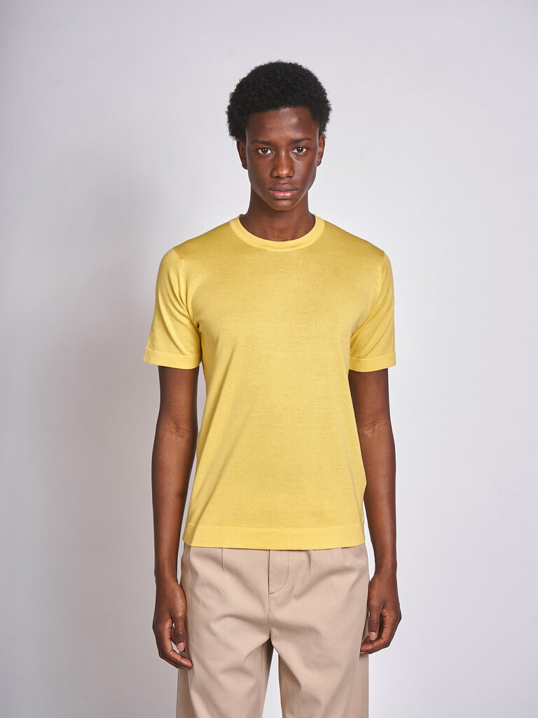 John Smedley T-Shirt Lorca Welted CN SS Pollen