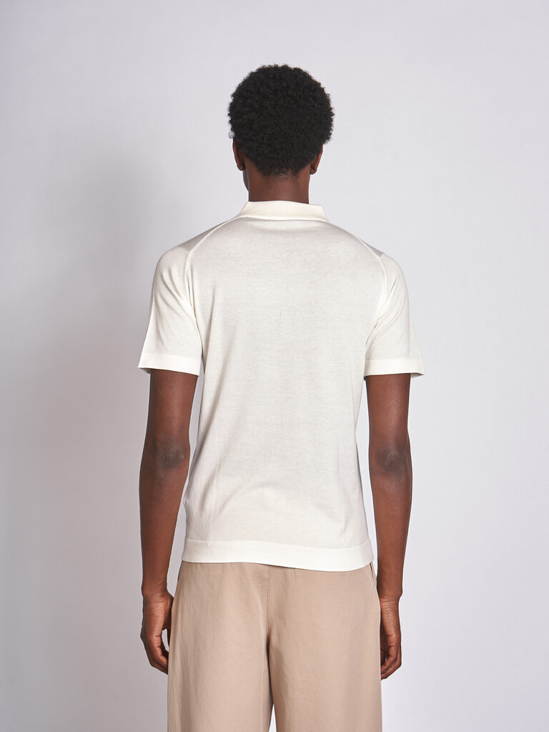 John Smedley Polo Mycroft Welted SS Starch