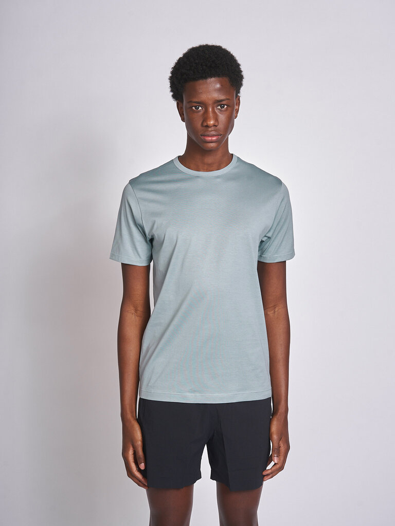 Sunspel Stone Blue SS Classic T-shirt