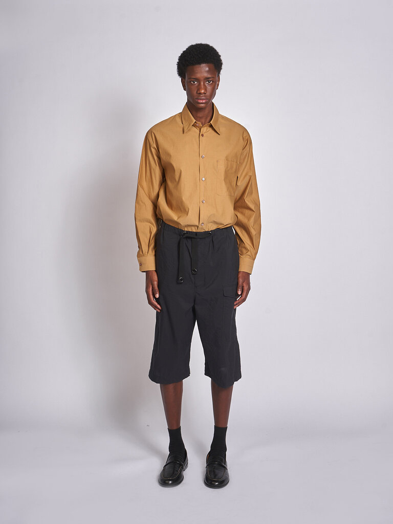 Lemaire Squid Ink Cargo Easy Shorts Bermuda