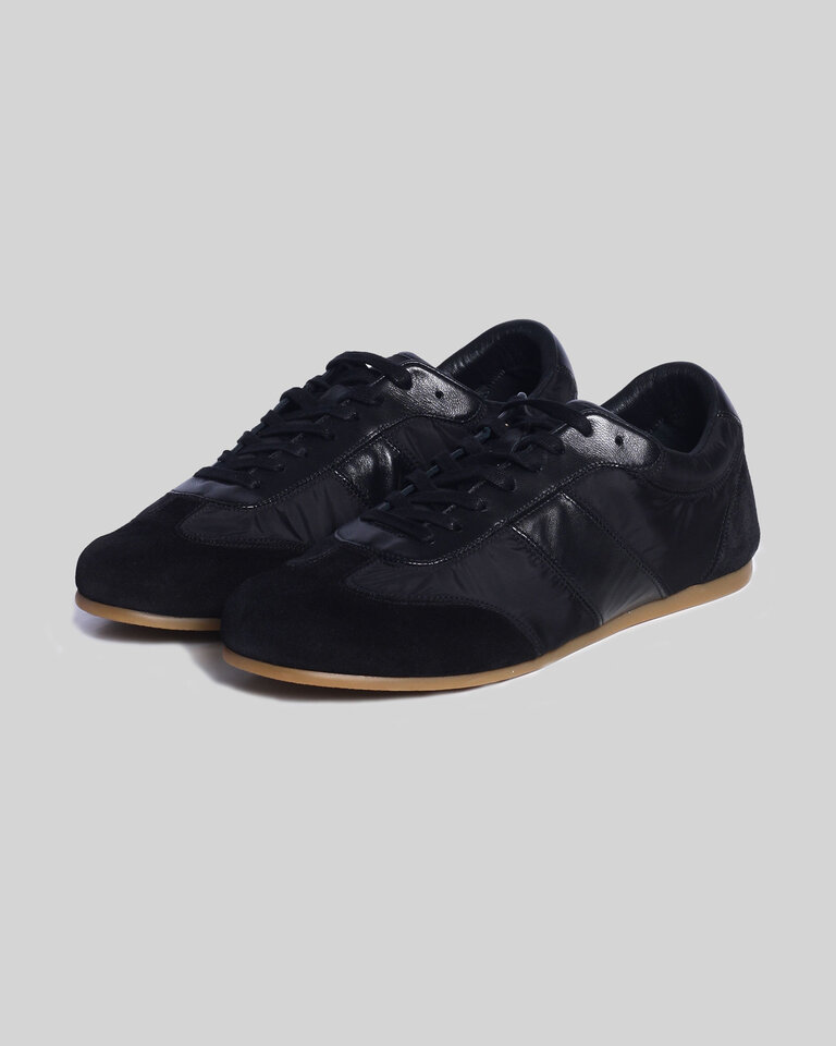 Lemaire Black Soft Runner Sneakers