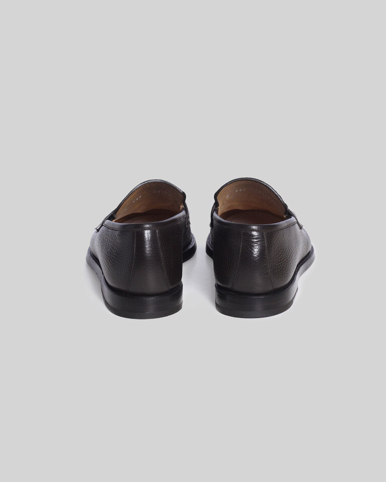 Barrett Dark Brown Grana Shoes