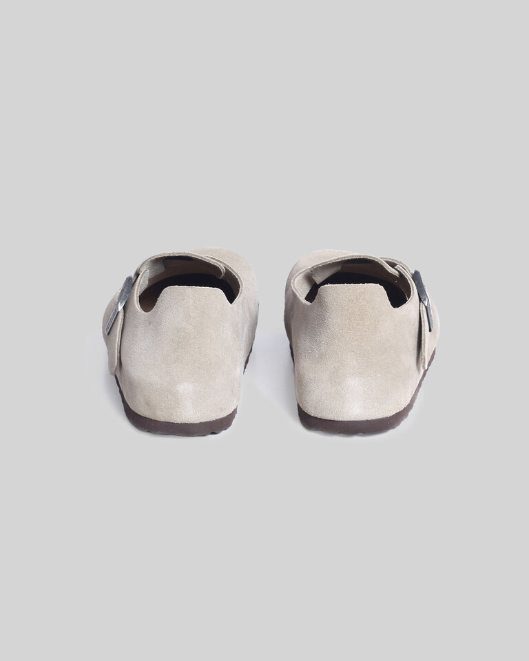 Birkenstock Taupe London Suede Shoes