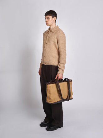 Dries Van Noten Ocre Carter Bag