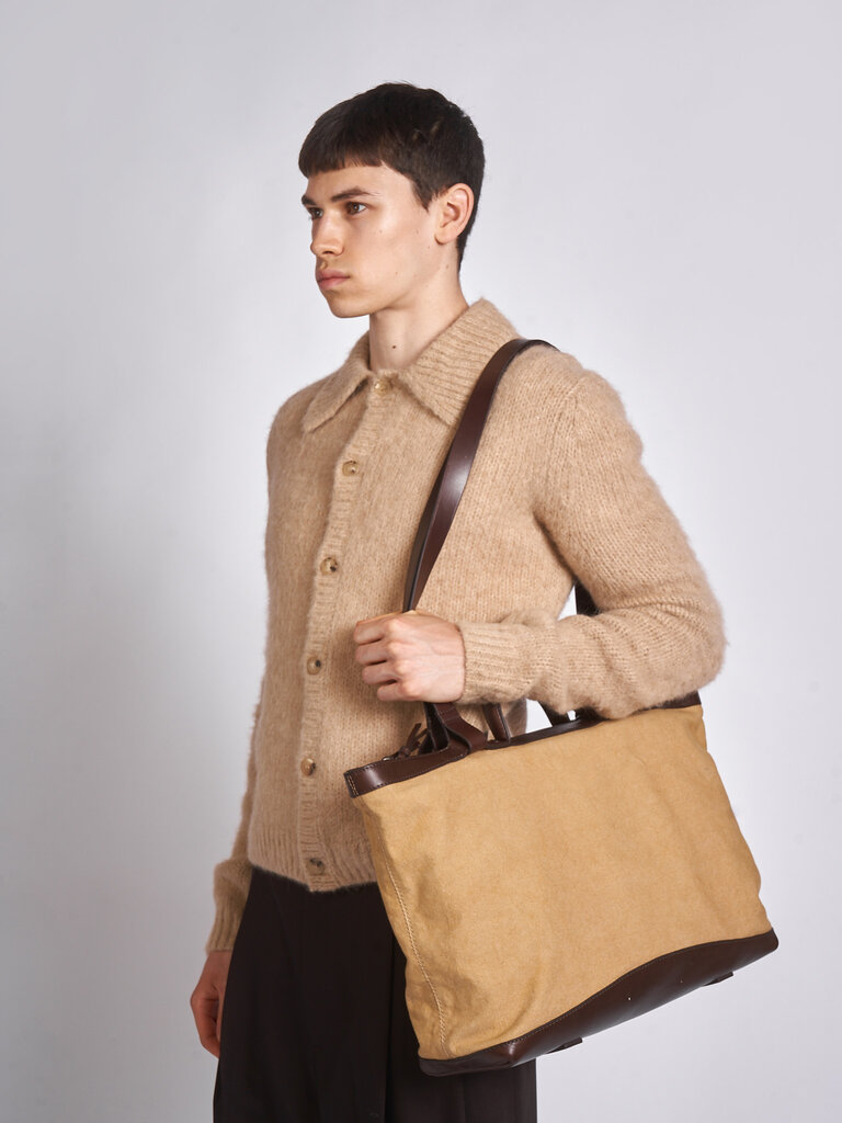 Dries Van Noten Ocre Carter Bag