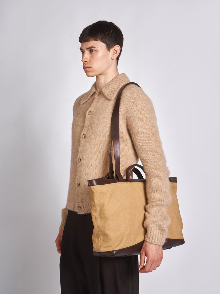 Dries Van Noten Ocre Carter Bag