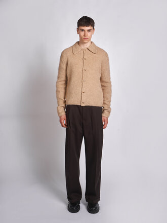 Dries Van Noten Cardigan Mora Écru Dries Van Noten Cardigan Mora Écru
