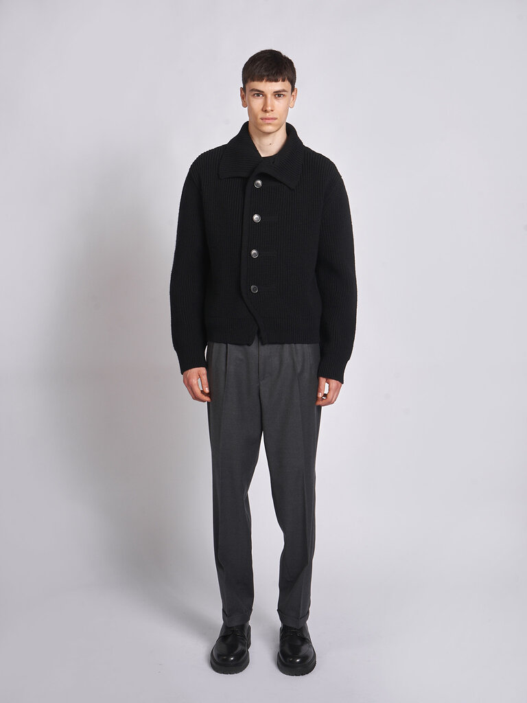 Dries Van Noten Cardigan Marino Noir