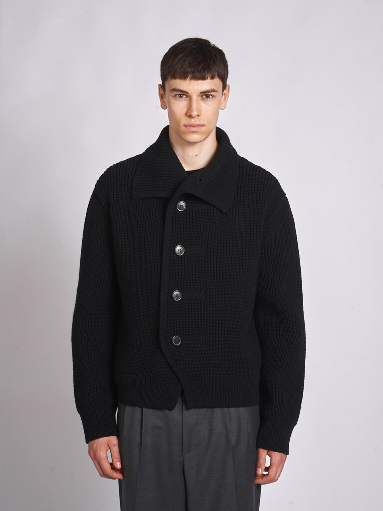 Dries Van Noten Cardigan Marino Noir
