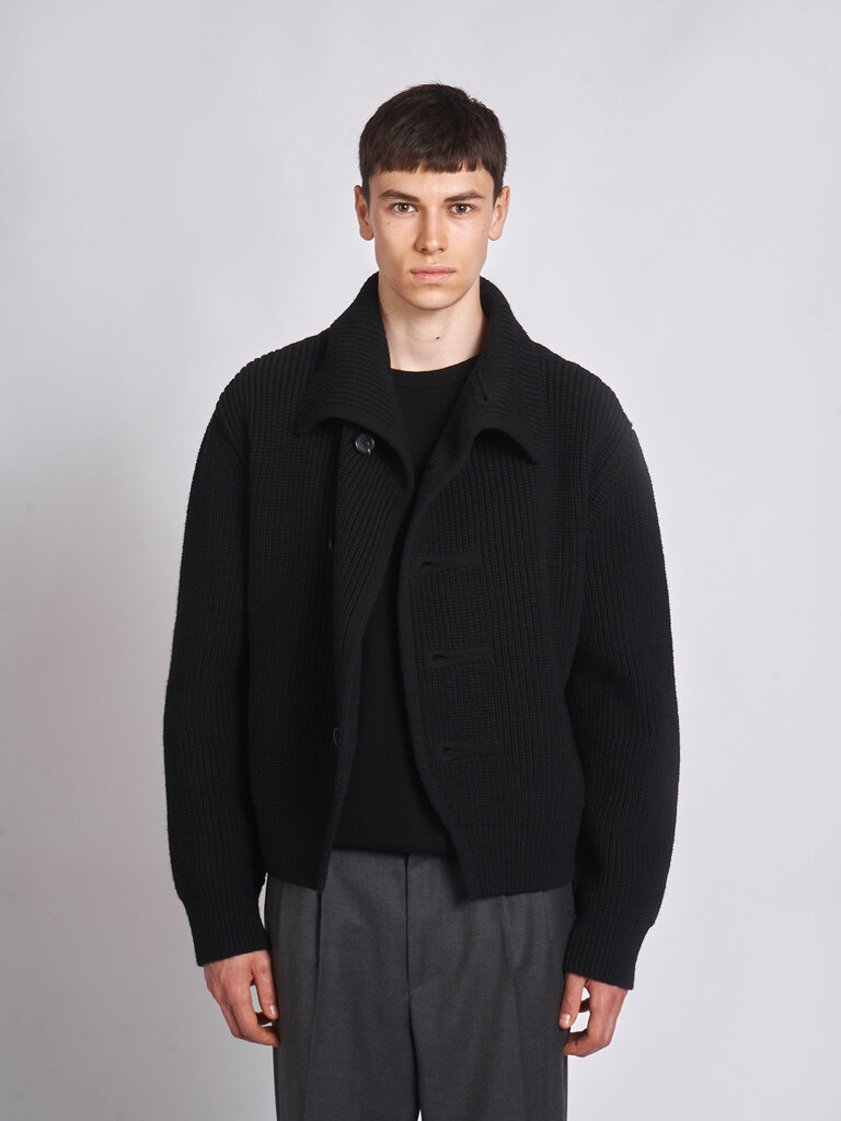 Dries Van Noten Cardigan Marino Noir