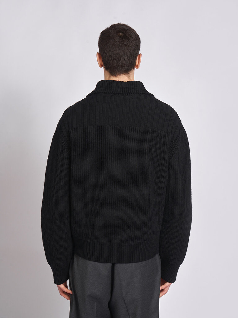 Dries Van Noten Cardigan Marino Noir