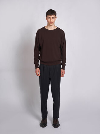 Dries Van Noten Chandail Muroli Brun Foncé Dries Van Noten Chandail Muroli Brun Foncé