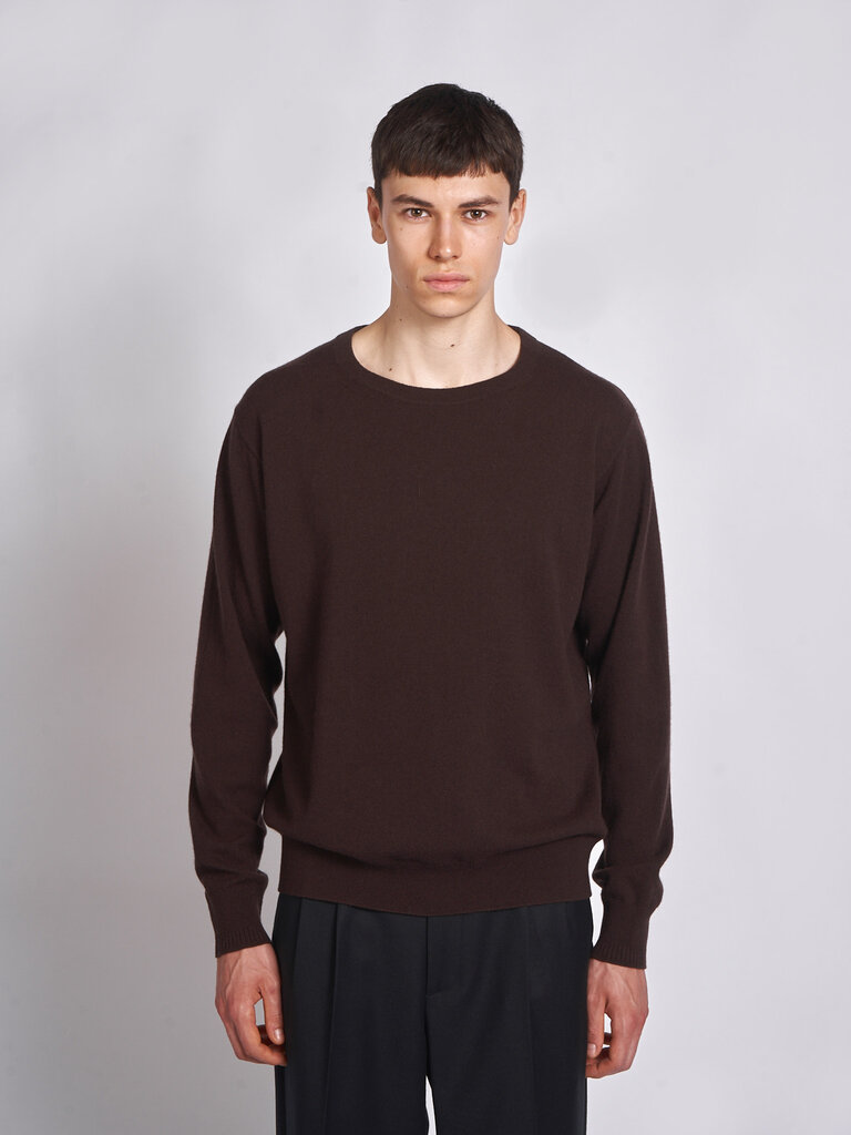 Dries Van Noten Chandail Muroli Brun Foncé