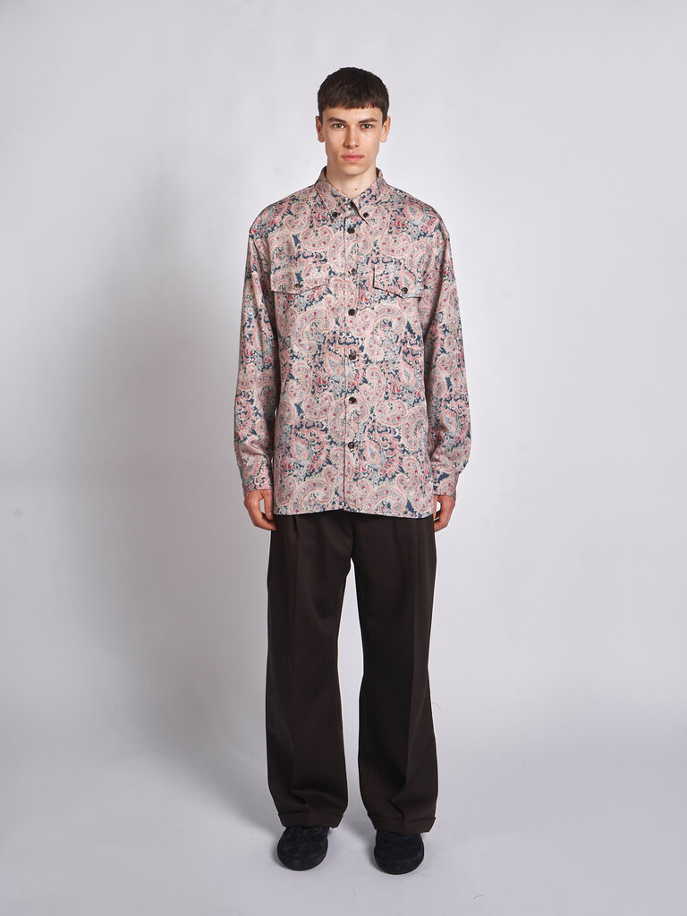 Dries Van Noten Navy Cromo Shirt