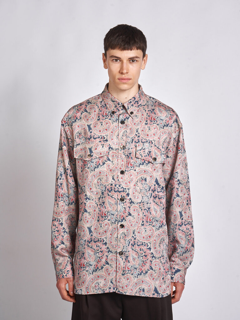 Dries Van Noten Navy Cromo Shirt