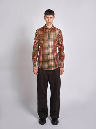 Dries Van Noten Orange Curles Shirt