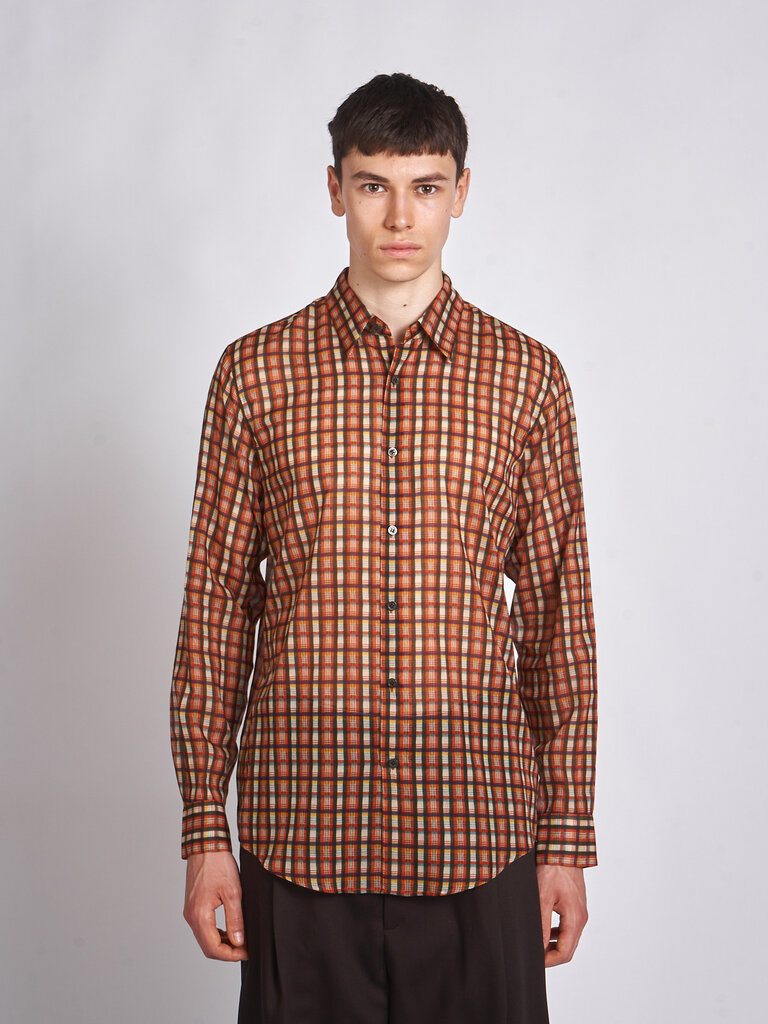 Dries Van Noten Orange Curles Shirt