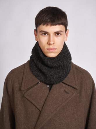 Lemaire Black/Mink Brown Snood Collar