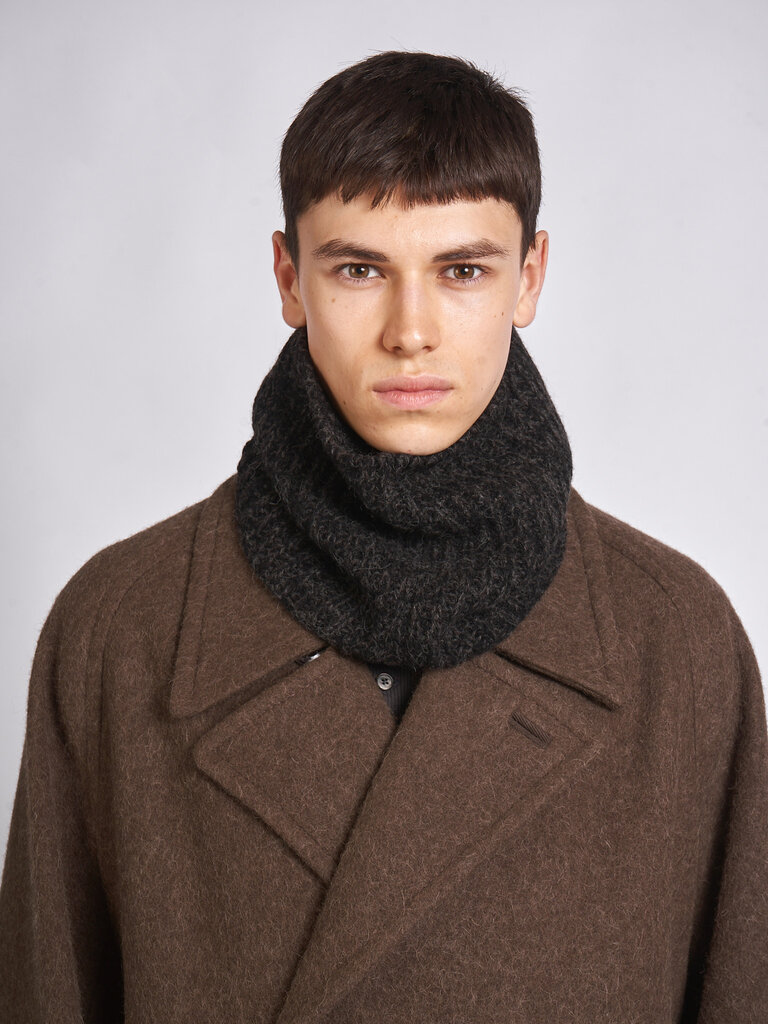 Lemaire Col Snood Black/Mink Brown