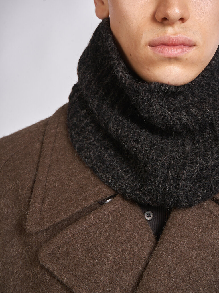 Lemaire Col Snood Black/Mink Brown