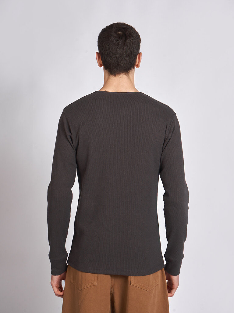 Lemaire Basalt Long Sleeve Henley Sweater