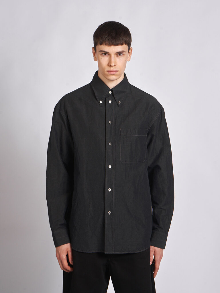 Lemaire Charbon Button Down Shirt