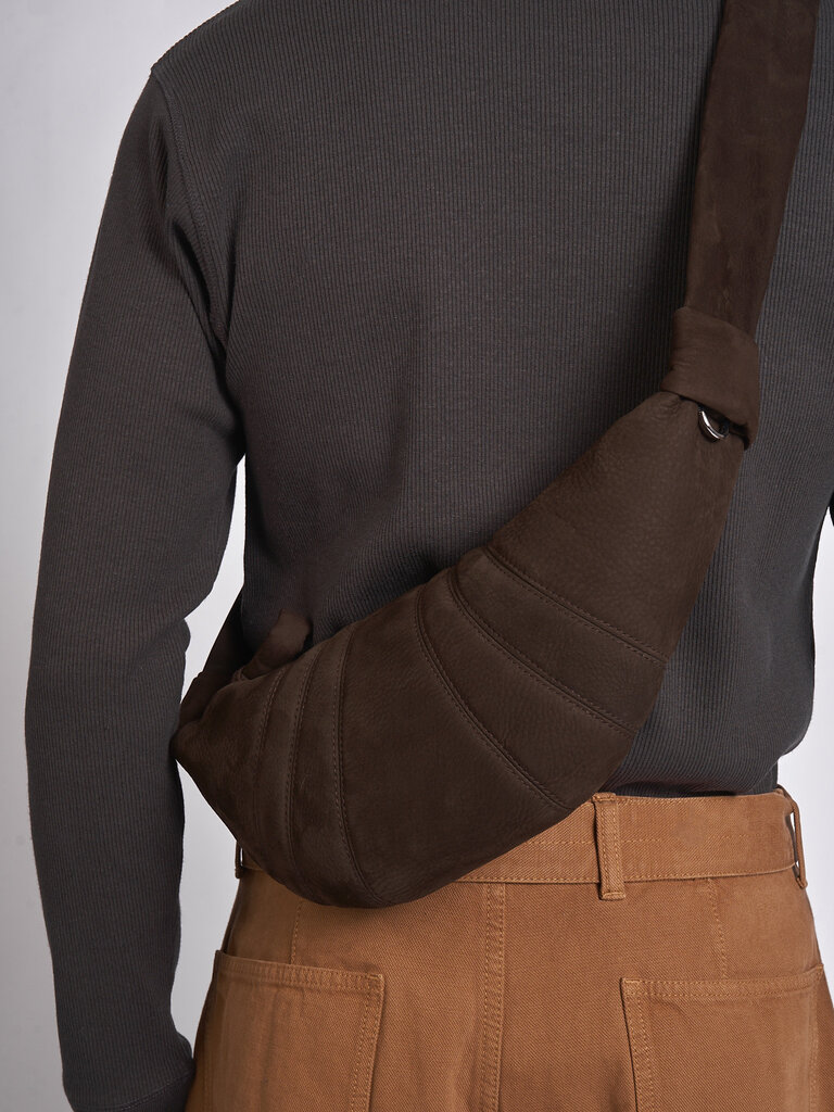Lemaire Sac Small Croissant Ebony Brown