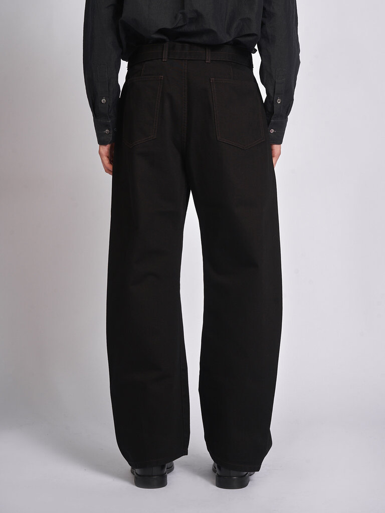 Lemaire Pantalon Twisted Belted Noir