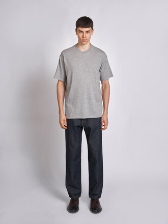 Auralee T-Shirt Seamless Crew Neck Top Gris
