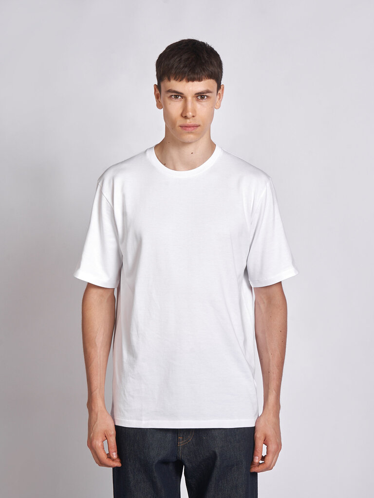 Auralee T-Shirt Luster Plaiting Blanc