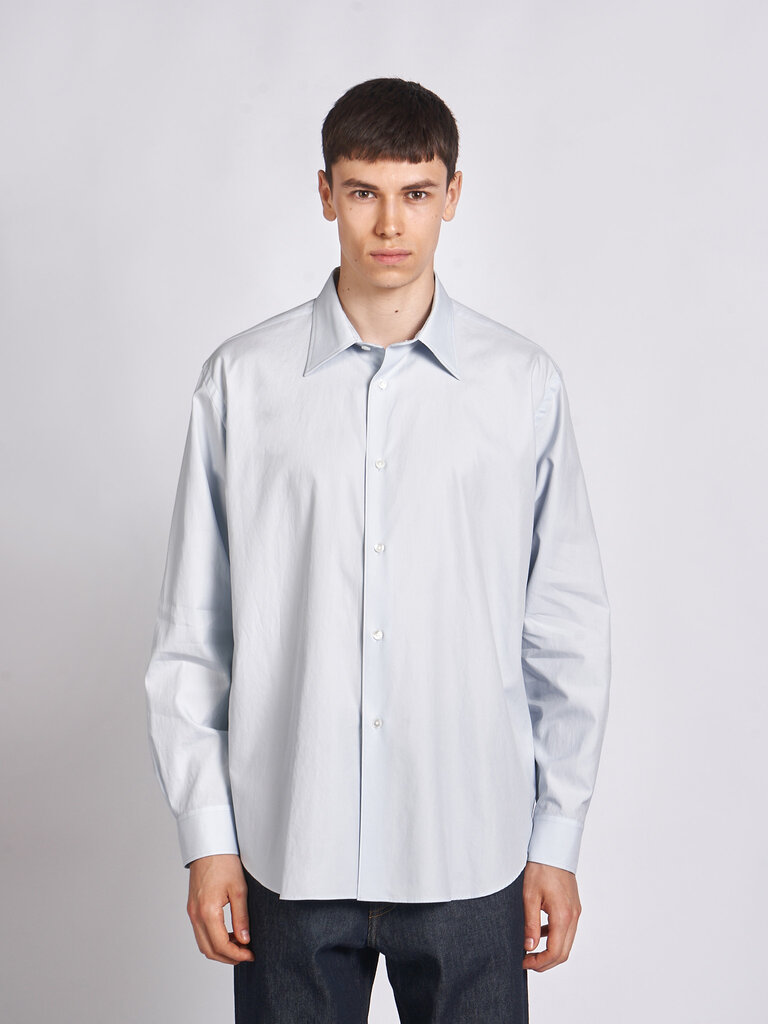 Auralee Light Blue Washed Finx Twill Shirt