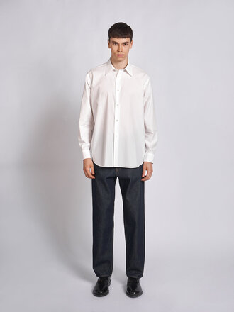 Auralee White Washed Finx Twill Shirt