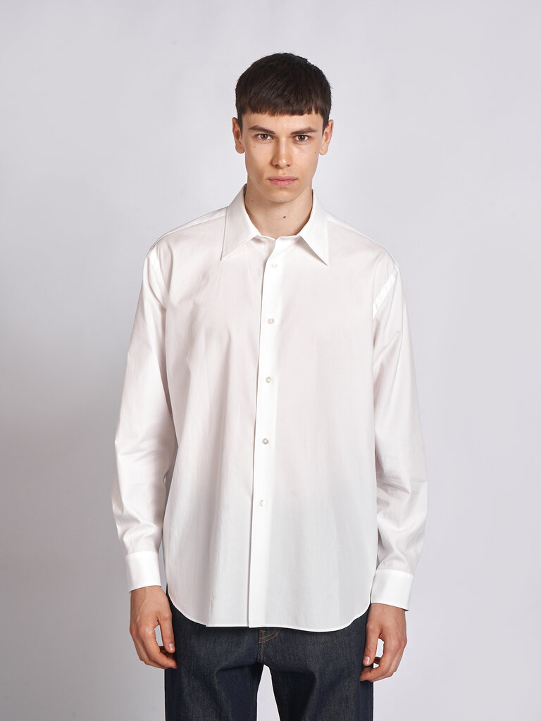 Auralee White Washed Finx Twill Shirt