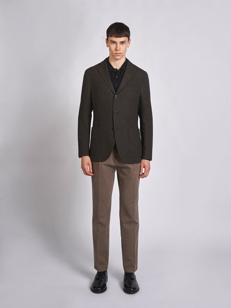 Boglioli Dark Green Carreaux Blazer