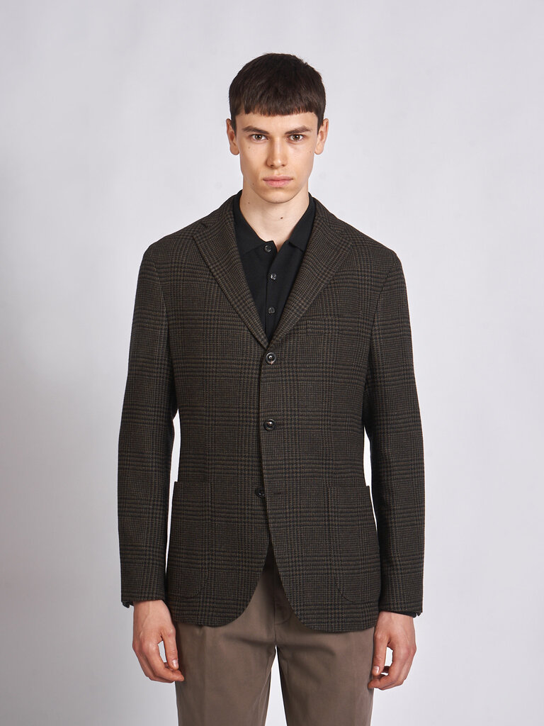 Boglioli Dark Green Carreaux Blazer